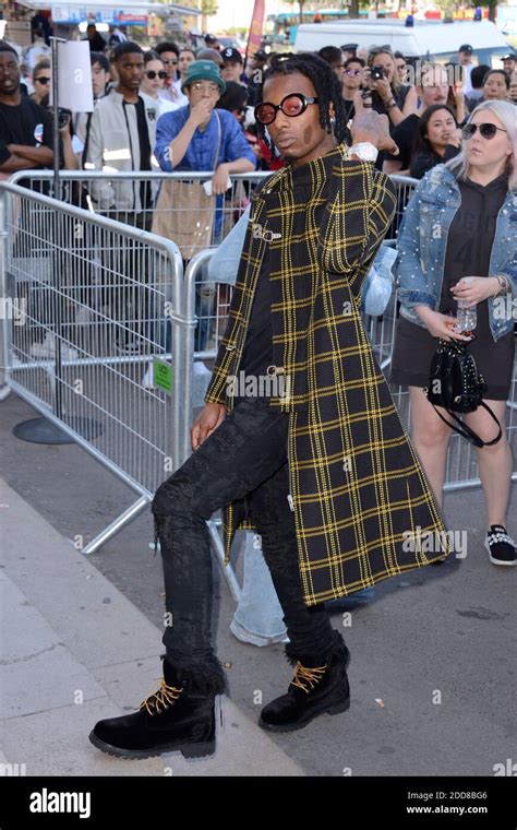 Playboi Carti Attending The Off White Menswear Spring Summer 2019 Show