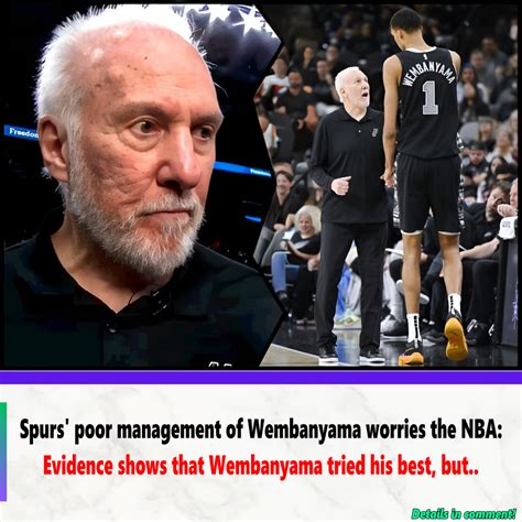 Spurs' poor management of Wembanyama worries the NBA: Evidence shows ...