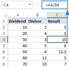 How To Divide In Excel And Handle Div Error