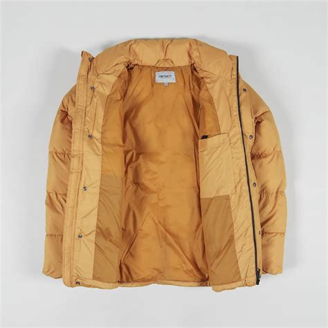 Carhartt WIP Mens Insulated Doville Jacket Ochre Yellow