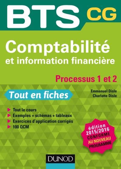 Comptabilité et information financière 2015 2016 Processus 1 et 2 BTS