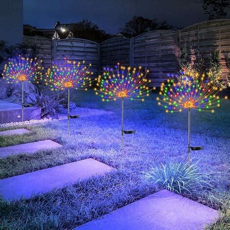 Lot De Lampes Solaires Pour Feu D Artifice Led Fils De