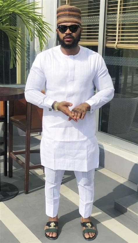 The Classic Man 2 Piece Kaftan African Shirts For Men Nigerian Men