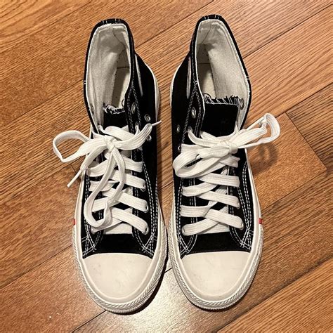 Black Rainbow Converse Knockoffs Size 8