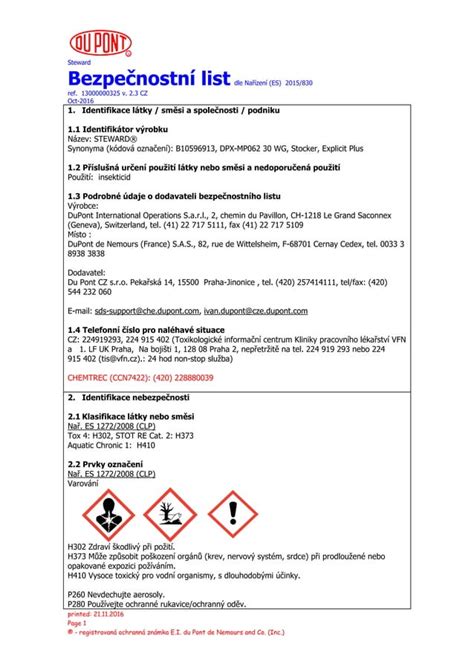 Steward Cz Msds For 2017 PDF