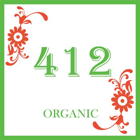 Leaf Organic Design With Number 412 28210007 Vector Art at Vecteezy