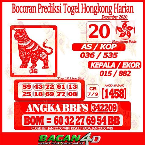 Prediksi Bocoran Ekor Hk Malam Ini Syair HK Jitu Hari Ini