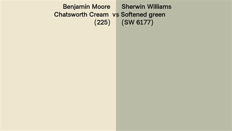 Benjamin Moore Chatsworth Cream 225 Vs Sherwin Williams Softened