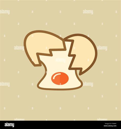 Cracked Egg Stock Vector Images Alamy