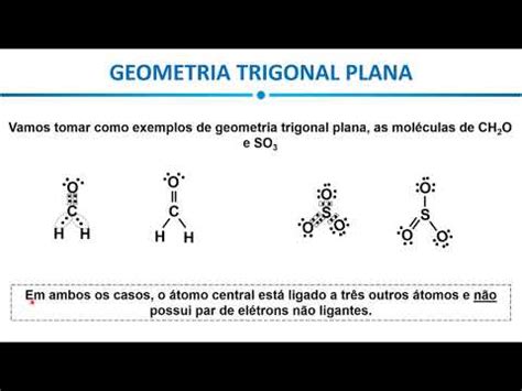 Geometria Molecular Mol Culas Trigonais Planas Youtube