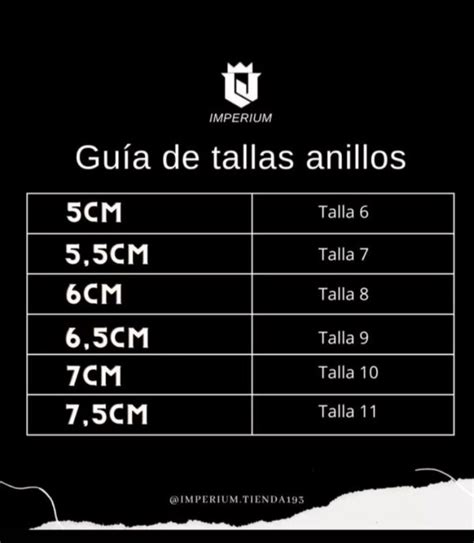 Gu A De Tallas Anillos Imperium