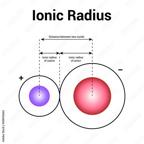 Types Of Atomic Radius Of A Chemical Element Ionic Radius Vector