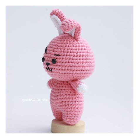 Cooky BT21 Bunny Crochet Pattern Amigurumi Tutorial PDF In