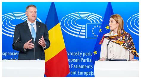 Klaus Iohannis în Parlamentul European Țara mea este probabil unul