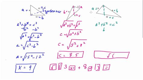 Pythagorean Theorem Problems YouTube