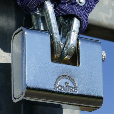 SQUIRE ASWL2 80mm Closed Shackle Armoured Brass Block Lock ASWL2