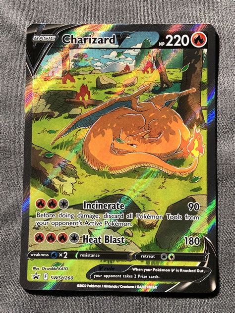 2022 Pokémon Black Star Promo Charizard V SWSH260 Holo Values MAVIN