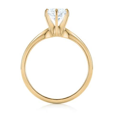 14k Yellow Gold Solitaire Six Prong Engagement Ring 104096 Seattle