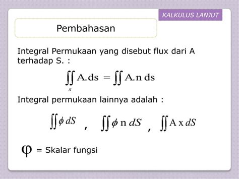 Integral Permukaan Ppt