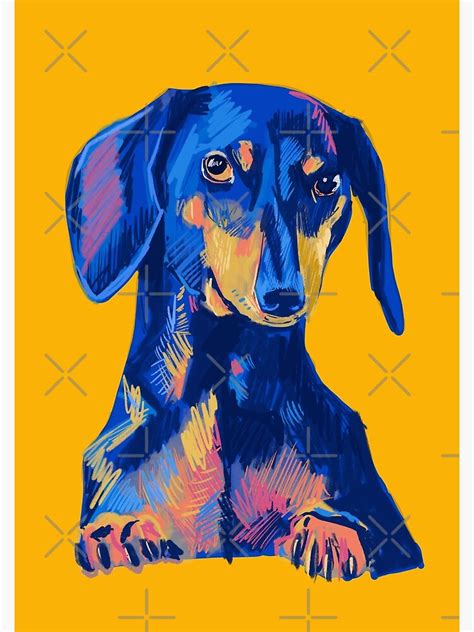 Wiener Dog Artistic Drawing Poster For Sale By Pantonia Redbubble