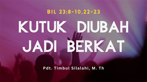 Ibadah Doa Penyembahan 22 Maret 2024 Pdt Timbul Silalahi M Th