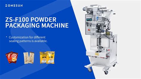 ZONESUN ZS F100 Automatic Powder Packaging Machine Filling Sealing