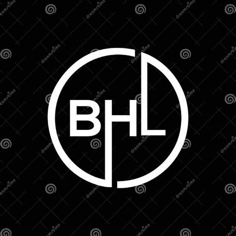 Bhl Letter Logo Design On Black Background Bhl Creative Initials