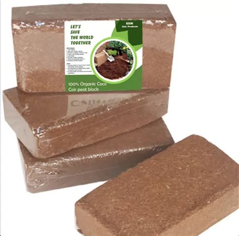 Cocopeat For Plants 100 Organic Compressed Coco Peat Block Powder For