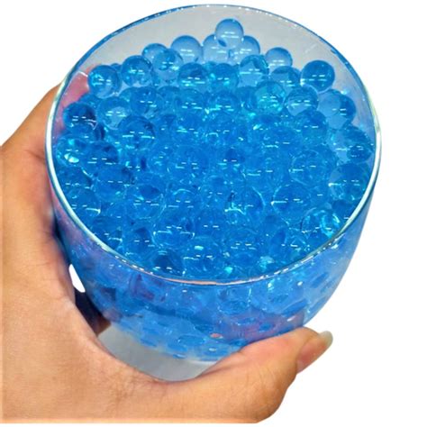 Bolinhas De Gel Azuis Crescem Na Água Orbeez Orbes Decoração Vaso