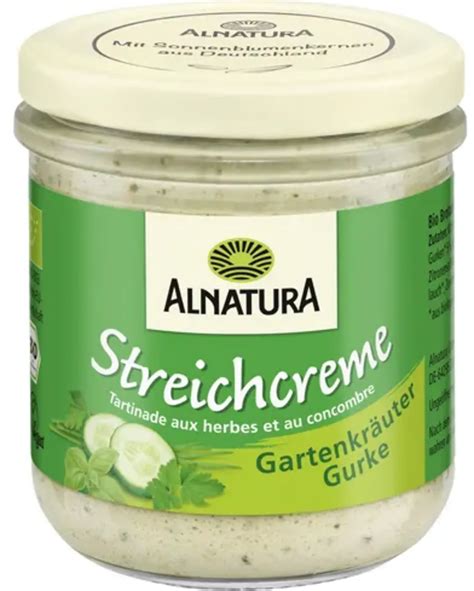 Alnatura Bio Streichcreme Gartenkräuter 180 g Piccantino Onlineshop