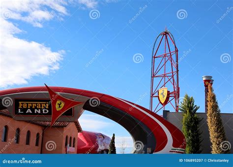 Ferrari world spain editorial photography. Image of queue - 106895207