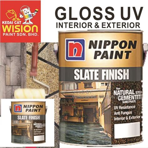 L Nippon Paint Slate Finish For Pebble Wash Sand Stone Garden Clear