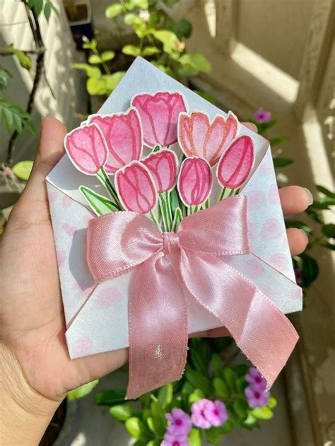 Tulips Card Idee Fai Da Te Idee Compleanno Fai Da Te Regali Fai