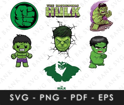 Hulk Svg Hulk Vector Superhero Svg Superhero Vector Hulk Svg Bundle