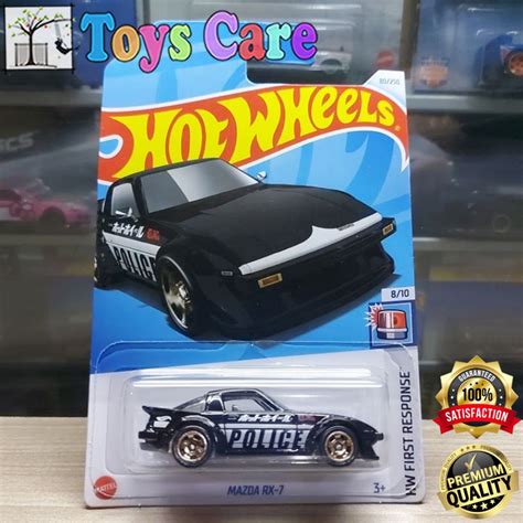 Jual Hot Wheels Mazda RX 7 Police 2022 2024 First Response JDM Hotwheels Original Mattel