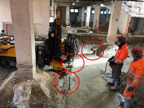 Installation Of Ischebeck Titan Micropiles For Seismic Retrofitting