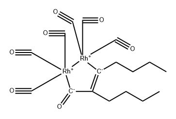 Rhodium hexacarbonyl μ 1 2 dibutyl 3 oxo 1 propene 1 3 diyl di Rh