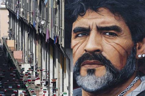 Diego Maradona mural in Naples - Wanted in Rome