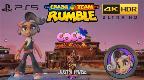 Crash Team Rumble Competitive Coco Bandicoot Just A Phase Skin PS5