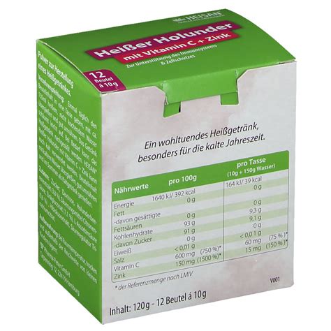 HEISAN Heißer Holunder Vitamin C Zink 12x10 g Shop Apotheke