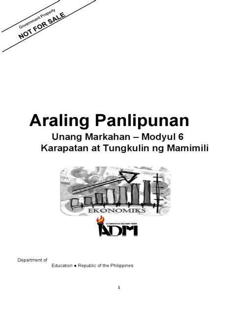 Module 6 Karapatan At Tungkulin Ng Mamimili Pdf