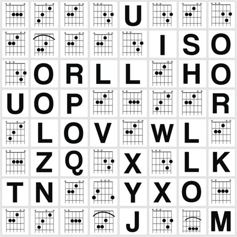 Guitar Chord Word Search