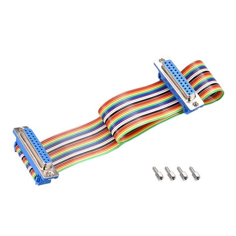 Amazon Uxcell Idc Rainbow Wire Flat Ribbon Cable Db Female To