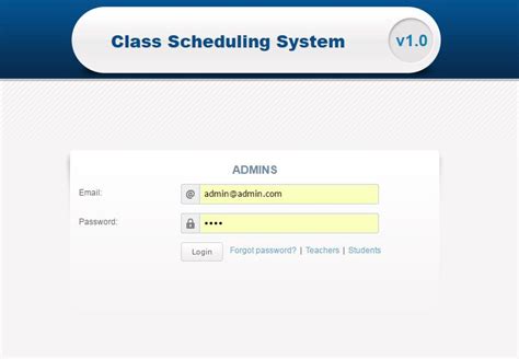 Class Scheduling System Course Booking System Phpjabbers