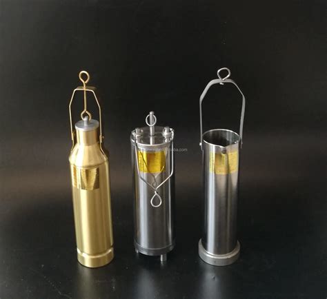 Stainless Steel Oil Sampler Thief 500ml 1000ml Brass Material Bottom Or
