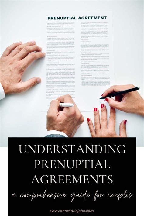 Understanding Prenuptial Agreements A Comprehensive Guide For Couples Annmarie John