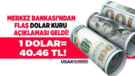 Merkez Bankas Ndan Fla Dolar Kuru A Klamas Dolar Tl