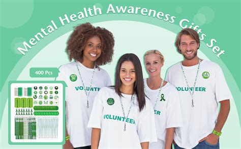 Amazon Hollowfly Pcs Mental Health Awareness Items Bulk Green