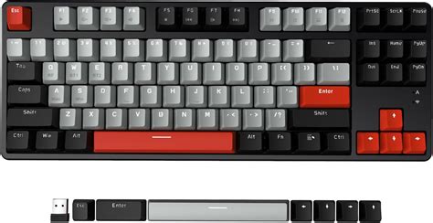 AJAZZ AK820 75 TKL Wired Mechanical Keyboard Hot Swappable Red Switch