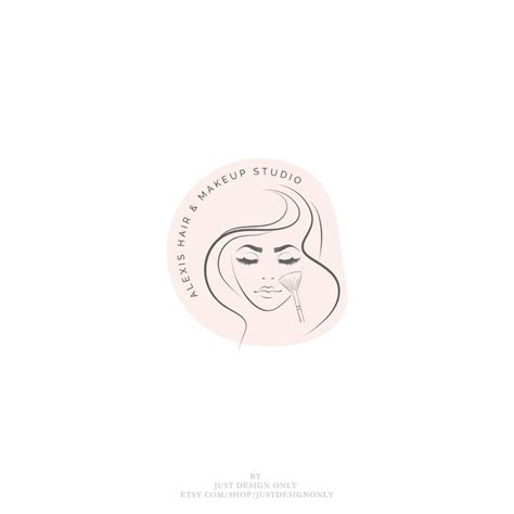 Makeup Artist Woman Logo Beauty Logo Feminine Logo Hair Etsy Uk In